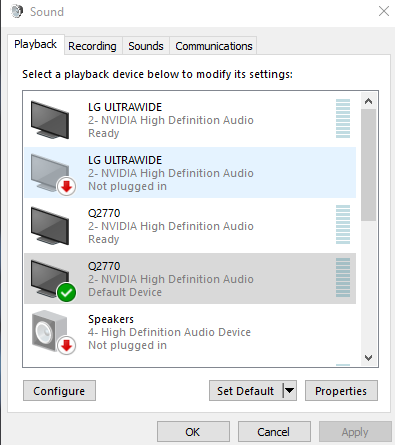 nvidia recording no sound